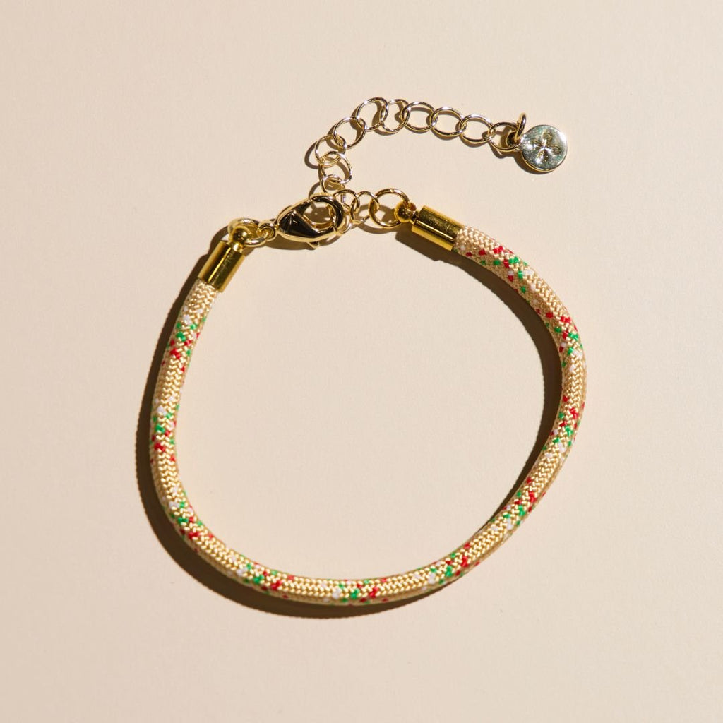 Sugar Cookie Minimalist Waterproof Cord Bracelet