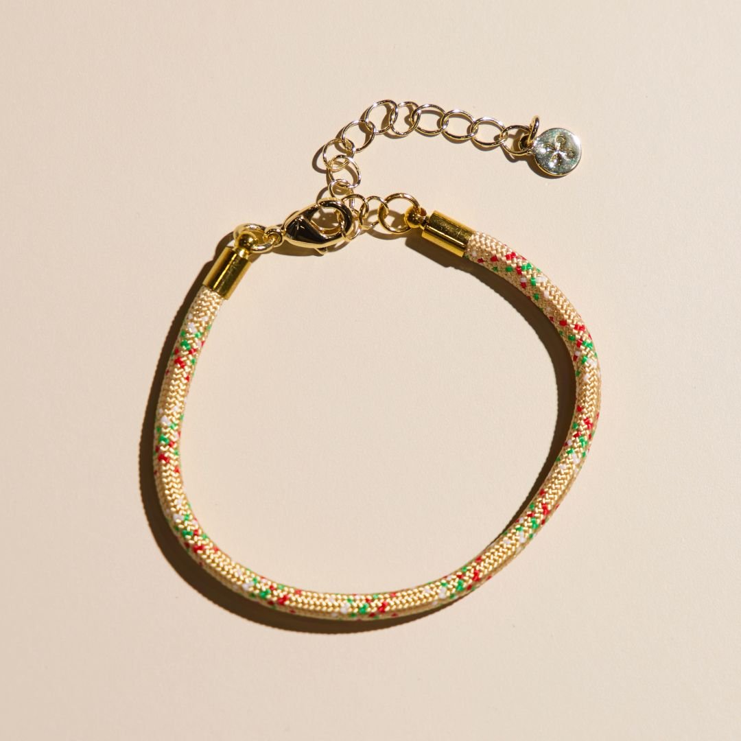 Sugar Cookie Minimalist Waterproof Cord Bracelet