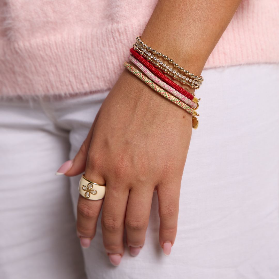 Sugar Cookie Minimalist Waterproof Cord Bracelet